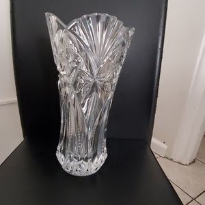 Crystal clear vase
